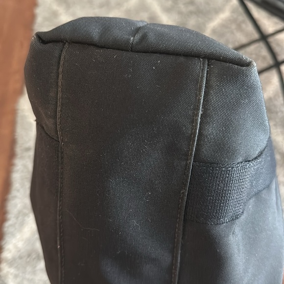 Authentic GUCCI Web Sherry Line Parana Tote Bag Nylon Leather Black - Picture 7 of 16